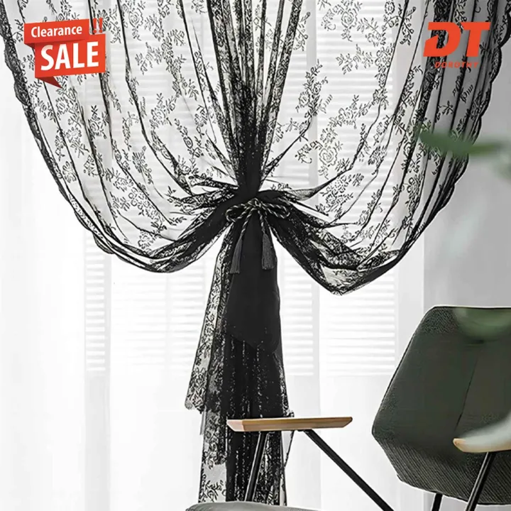 DT(Clearance%20price)%20Sheer%20Lace%20Curtain%20Vintage%20Floral%20Lace%20Curtain%20for%20Bedroom%20Luxury%20Sheer%20Gothic%20Drapes%20for%20Light%20Filtering%20Window%20Treatment%20Easy%20to%20Install%20Embroidered%20Lace%20Curtain%20-%20Image%204