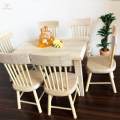 Premium 1:12 Dolls House Miniature Dining Table Chair Set Pretend Scene Fairy Landscape. 