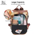 LouisWill Women Backpack Bohemia Backpacks Travel Shoulder Bag Fashionable Ladies Backpack Casual Simple Student Bags Laptop Backpacks Lightweight Anti-theft Backpacks. 