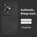 Lenuo Sheepskin Leather Shockproof Case For Oppo A79 5G Luxury Matte Back Cover. 