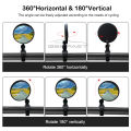 Geepact 2 PCS Bicycle Mirror Rearview Mirror Handlebar Rearview Wide Angle 360°Rotate Looking Glass Universal Cycling  Rear View Mirror  for Bike Scooter Motorcycle. 