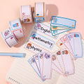 1Roll Cartoon Label Tape Name Sticker Multifunctional Label Sticker School Stationary Supplies. 
