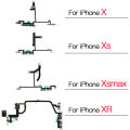 Volume Flex Replacement For iPhone X XR XS Max Volume Control Mute Button Switch Flex Cable With Metal Brackets. 