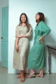 Oprah Convertible Midi Dress/ Trench Coat- Mint. 