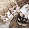 IELGY sandals and slippers female summer leisure outdoor fashion non-slip soft bottom flat sandals ladies sandals and slippers. 