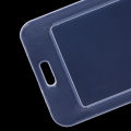 2pcs Simple Transparent Plastic Name Card Cover Bank Card Holder. 