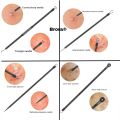 Stainless Steel Acne Needles Double Side Spot Squeezer Tool, Blackhead Whitehead Removal Comedones Remover Pimple Popper Tool Kit - Black. 