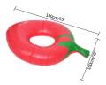 Strawberry Inflatable Tube Swim Ring - Swimming Pool Floats Water Rings By Floaties. 