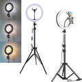 Tiktok Ring Light with 7ft Stand Tripod For YouTube, Online Classes, TikTok & Photography Ring Light with 7ft Tripod Stand for Selfie Light Stand. 