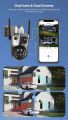 5MP CCTV Solar 4G Sim Camera Outdoor Colorful Night Vision Recording Security Solar. 