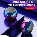 Mini Boost 4 Bluetooth Speaker BIG SOUND LED Ultra Loud Stereo Speaker Support Rechargeable Speaker. 