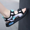 2023Summer New Children's Beach Shoes Deodorant Soft Bottom Boys Sandals Medium and Big Children Non-Slip Boys' ShoesABC. 