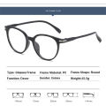 Ahora Retro Round Finished Myopia Glasses Clear Lens  Eyeglasses For Women & Men. 
