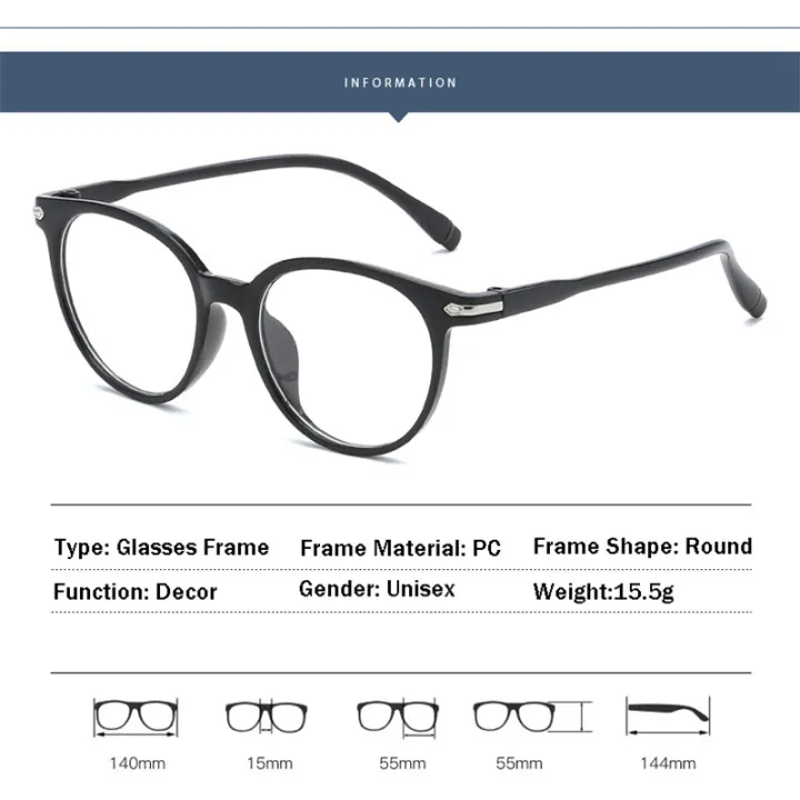 Ahora%20Retro%20Round%20Finished%20Myopia%20Glasses%20Clear%20Lens%20%20Eyeglasses%20For%20Women%20&%20Men%20-%20Image%205