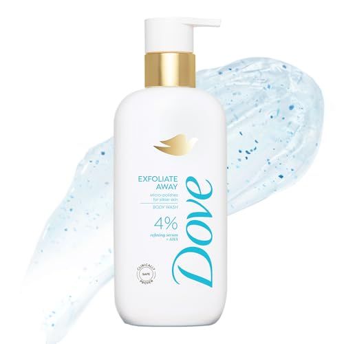 Dove Exfoliate Away Serum Body Wash | 4% Refining Serum + AHA | Micro-polishers for silkier skin | Paraben & SLS free | 300 ml(FROM INDIA)