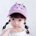 Kids Baseball Hat 3D Rabbit Ears Outdoor Baby Sunscreen Hat. 