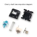 Original Cherry switch 3 pin mechanical keyboard brown blue red clear silver slilent black green switches. 