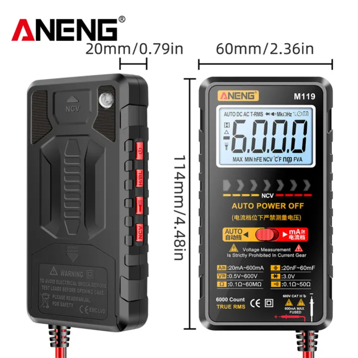 %5BGood%20Product%5D%20ANENG%20M119%20Portable%20Digital%20Multimeter%206000%20Counts%20Multimetro%20Avometer%20Transistor%20Capacitor%20Tester%20-%20Image%209