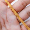 22K Gold Plated Luxury Mesh Bracelet 4MM Men and Women Jewelry 22K Pure Gold Colour Classic Charm Women Lady Chain Replatable Bracelets Fashion Wedding Party Gifts 24K. 