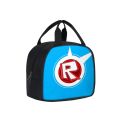 New Large Capicity Roblox Lunch Bag Thermal Portable Insulation Ice Bag Anime Figure Children Lunch Box Bag Student Worker. 
