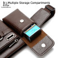 LouisWill Sport Waist Pack Cross Waterproof PU Leather with Headphone Hole. 