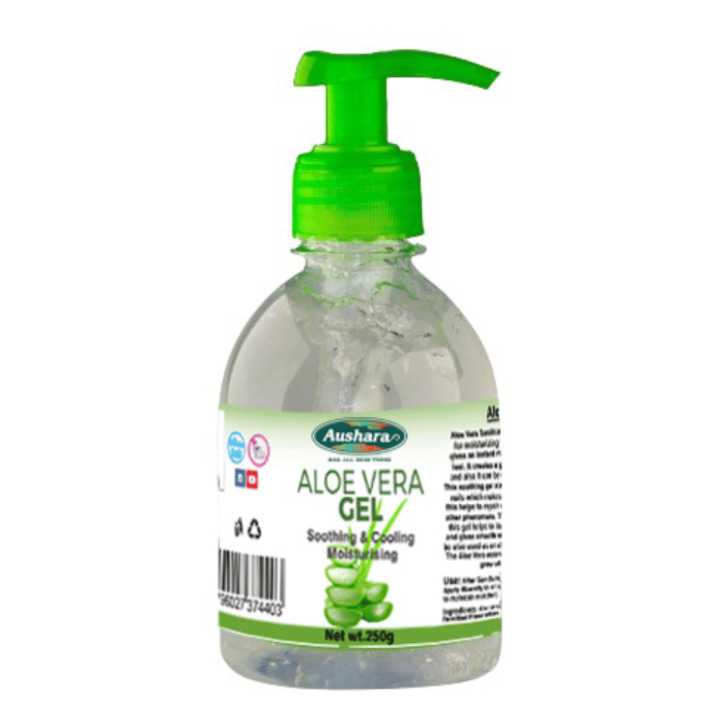 Aushara Premium Aloe Vera Gel (250g) - Soothing and Moisturizing Skincare