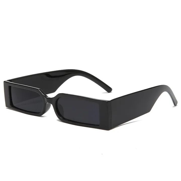 【Top mobile  Store】[BestGO]Rectangle Sunglasses Man Designer Black Shades Sun Small Frame PersonAlibabaty Oculos De Sol.
