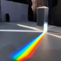 25*25*80mm Triangular Prism BK7 Optical Prisms Glass Physics Teaching Refracted Light Spectrum Rainbow Children Students Present. 
