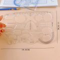 Ellipse Angle Geometric Drawing Template Circle Maker Drawing Ruler Multifunctional Drawing Ruler. 