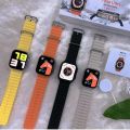 Smart Watch T800 Ultra 2023 New Series Fitness Wotch 8 Ultra Smart Watch Sport Wireless Charger Orange and Black color smart watches. 