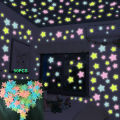 50 Pcs Star Fluorescent Glow in The Dark Luminous on Wall Stickers for Kids Wall Decor Living Room Decoration. 
