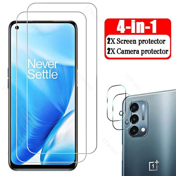 4in1 Full Cover Camera Lens for OnePlus Nord N200 5G DE2118 Tempered Glass 6.49 for One Plus N 200 Screen Protectors Protective