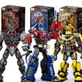 bumblebee robot toys Original Transformers Building Blocks Optimus Prime Bumblebee Nemesis Prime light Robot Star Action Figure Toys For Kids GiftParty Tableware. 