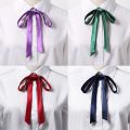 Fashion Thin Satin Bow Tie Vintage JK Fancy Necktie Knot Shirt Accessory Elegant Ribbon. 