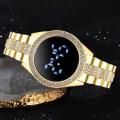 【WEJA】 Fashion Watch for Women Waterproof Korean Style LED Electronic Wristwatches Rose Gold Stainless Steel Ladies Wrist Watch. 