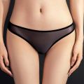 Withoutyou Sheer Lingerie Shiny Silk Thong Sheer Sheer Sheer Panties New Women's Sheer Low Rise Stretch Shorts Thong. 