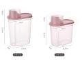 Food Storage Box Plastic Clear Dry Food Container with Pour Lids. 