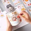 Little Bunny Handbook Stickers School Office Supplies Cute Girl Water Cup Stickers DIY Diary Decorative Stickers Waterproof Stationery Decorative Accessories. 