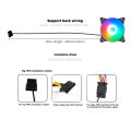Firewings 120mm Silent Cooling Fan 12cm CPU Cooler PC Computer Case Fans Heatsink 4PIN Led RGB Fan. 
