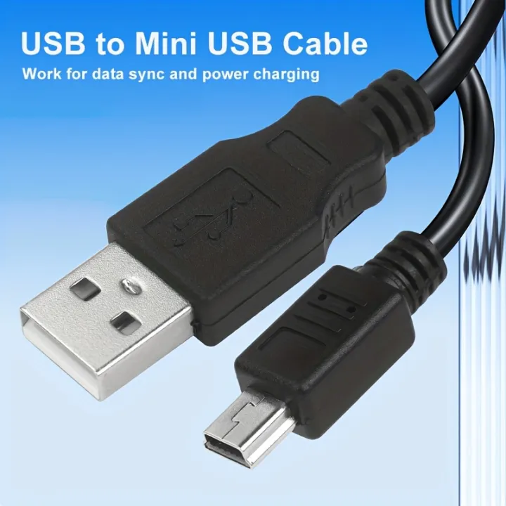 NEW%20Mini%20USB%20Cable%20Male%20to%20Mini-B%205pin%20Male%20Fast%20Data%20Charge%20Cablefor%20MP3%20Player%20Garmin%20Nuvi%20GPS,%20Dash%20Cam,Hard%20Drive%20PS3%20Controller%20-%20Image%203
