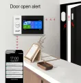 PGST PG-107 4.3 Inch Full Touch Screen  4G Wireless Home Alarm System WiFi Security System with ,Compatible with Alexa and Google. 