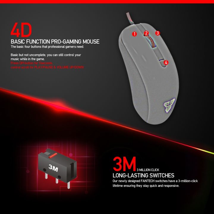 FANTECH%20RHASTA%20G10%202400DPI%20Professional%20Wired%20Mouse%20(BLACK)%20LED%20Optical%20USB%20Game%20Gaming%20Mouse%20Gamer%20for%20PC%20Computer%20Laptop%20Pro%20Office%20-%20Image%205