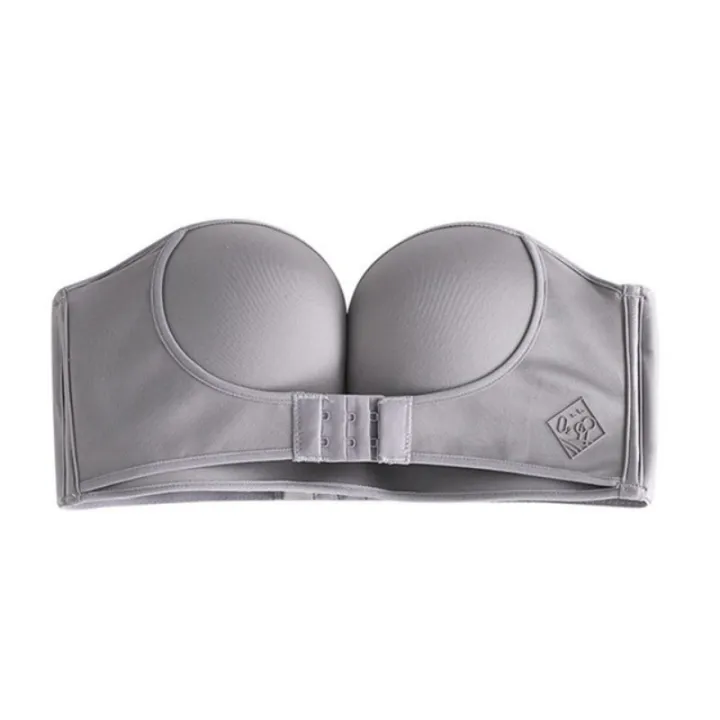 Women's%20Push-up%20Bra%20Without%20Underwire%20Front%20Closure%20Half%20Cup%20Strapless%20Bra%20-%20Image%207