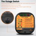 KOGEEK Portable Safety Line Detector Ground Circuit Switch Safety Electroscope Leakage Plug Polarity Detection Socket Tester. 