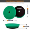 【green x 2pcs 6 Inch Backer】 5Pcs/Set 5/6 Inch DA/RO Polishing Pad Buffing Sponge smooth Auto Car for Car Polisher Buffer. 
