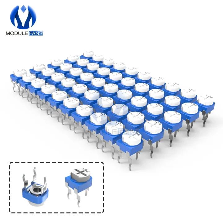 【beauty code】10PCS RM065 Trimpot Trimmer Potentiometer Resistor 100R 200R 500R 1K 2K 2.2K 5K 10K 50K 100K 500K 1M Ohm RM-065
