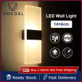 Vocoal LED Wall Light Lamp Acrylic Light-up Down Cube Indoor Sconce Lighting Lamp Modern Up/Down Lighting Indoor Wall Lights Decoration Lights Adjustable Porch Light Wall Lights Fixture Decor for Living Room Bedroom Bathroom Corridor Balcony Stairs. 