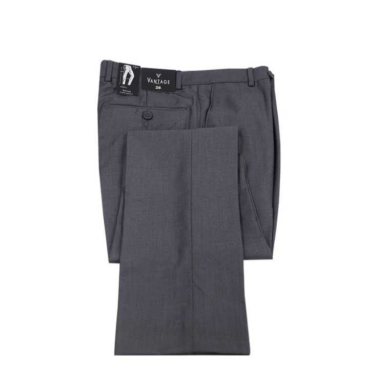 Vantage Uber Men's Ultra Slim fit Formal Trouser - Ash