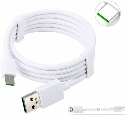 Oppo USB A to Type C Supper vooc Charging Cable | Oppo Type C Cable | Oppo 33W Vooc Charging Type C Cable for Oppo Reno 2,, Reno 3, Find N, A74, A95, A96, A76, A57e, A77, F19, F19s, F21 Pro, F21S Pro, K10, K10 5G Many other Devices.