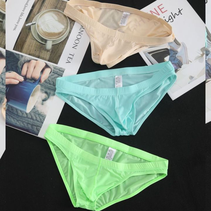 New%20Men's%20Ultra-Thin%20Ice%20Silk%20Briefs%20Underwear%20Youth%20Lightweight%20Low%20Waist%20High%20Elastic%20Super%20Elastic%20Thin%20Cold%20-%20Image%206
